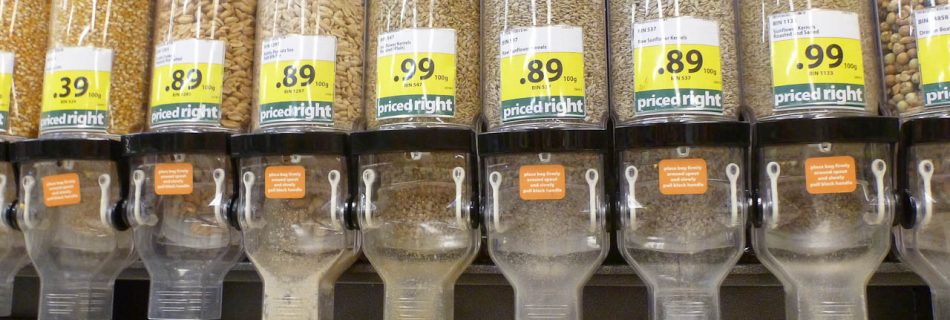 In Kanadischen Supermärkten gibt es jede Menge lose Lebensmittel.